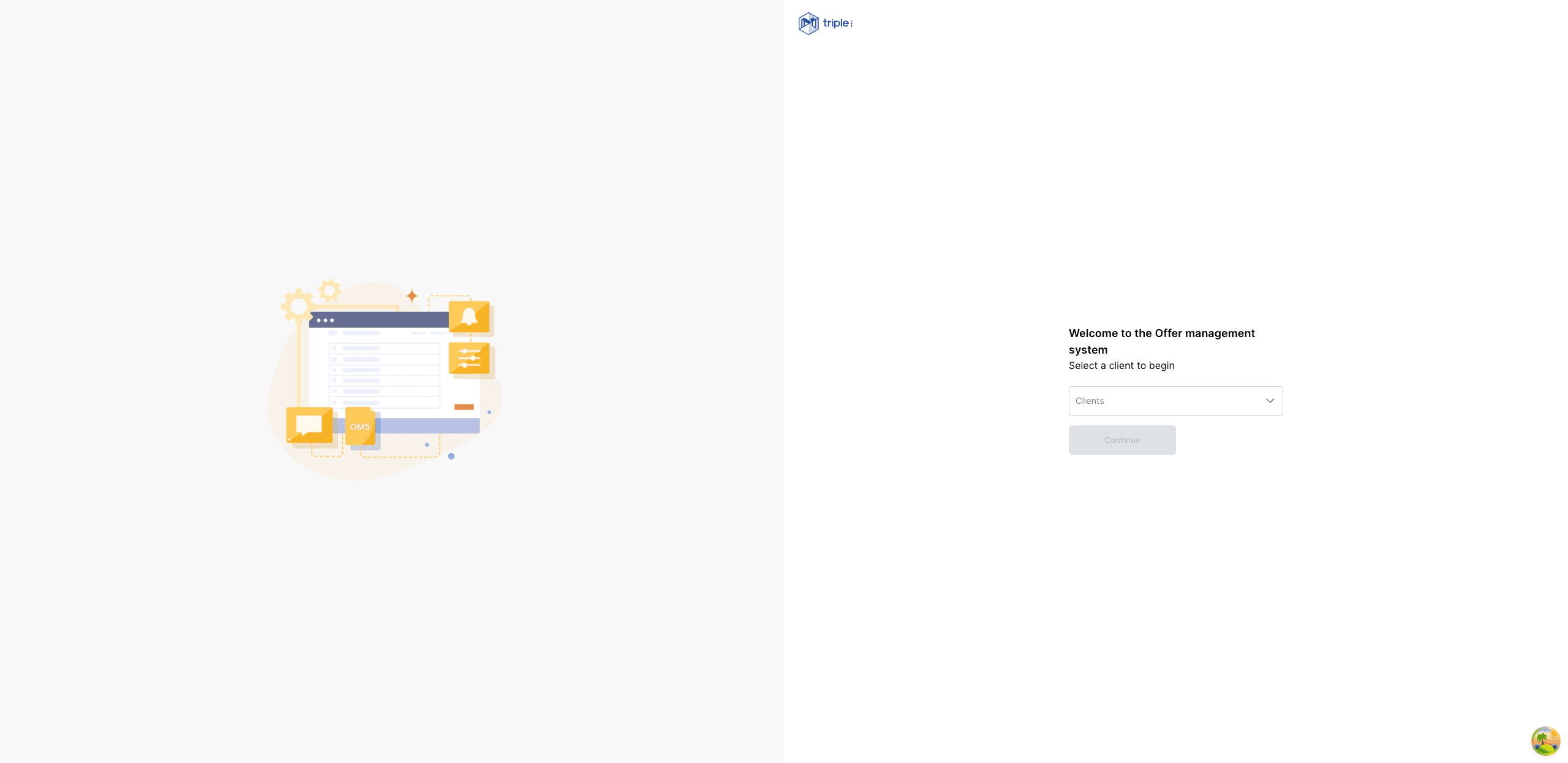 Triple OMS publisher dashboard showing offer listings and management controls